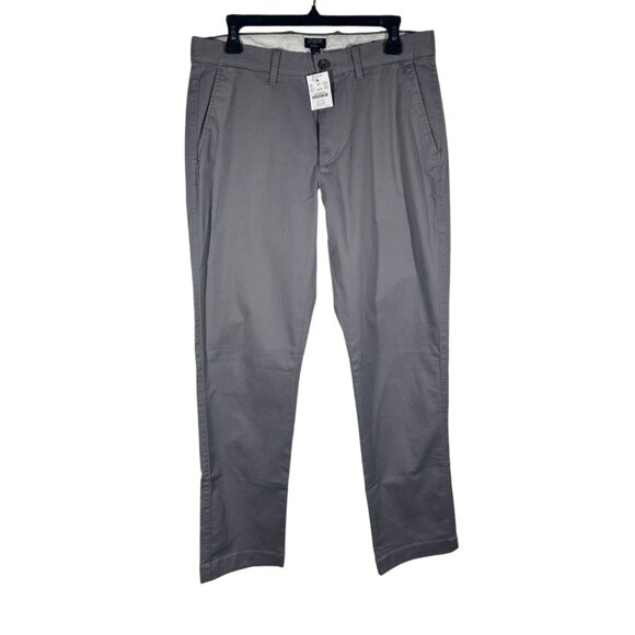 J.Crew Mens Straight-Fit Flex Chinos Size 31x32Gray‎ - Picture 1 of 12